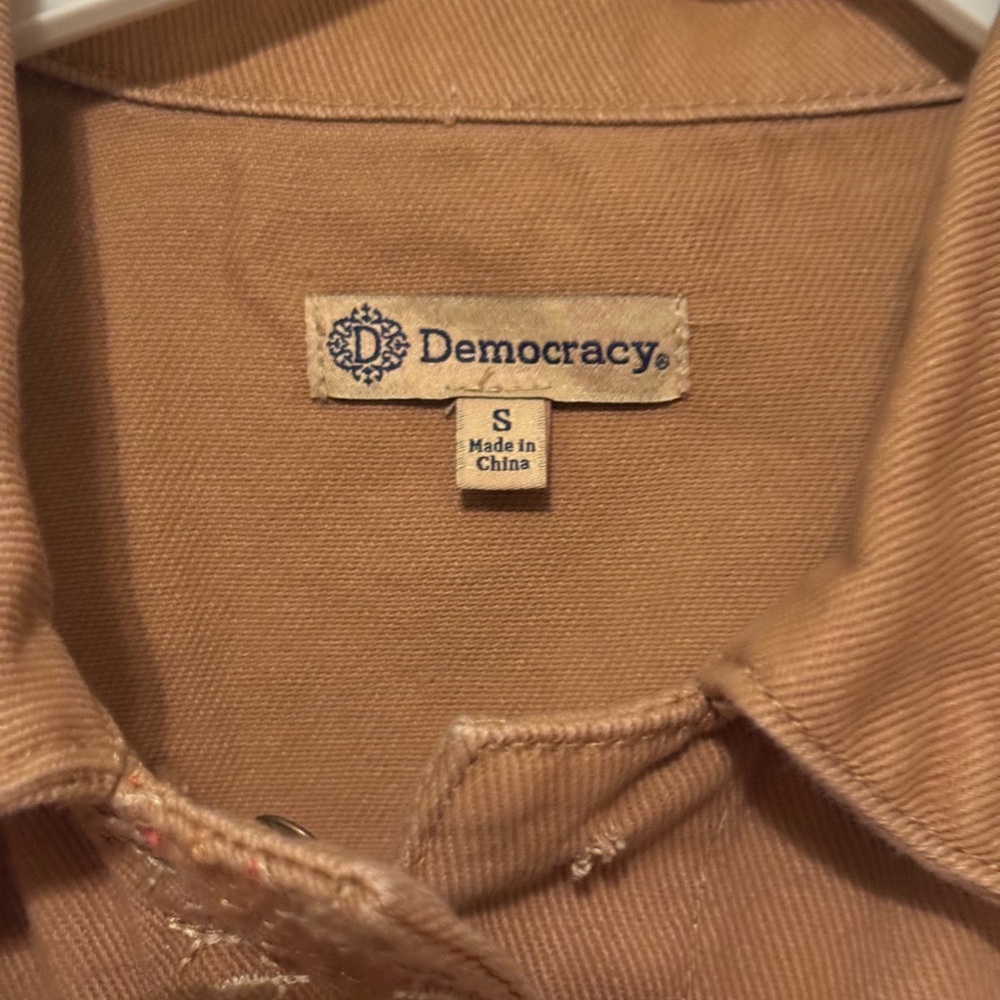Democracy Woman Casual Tan Jacket